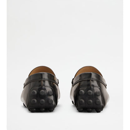 Tods Gommino Bubble Loafers In Leather Grey Mens