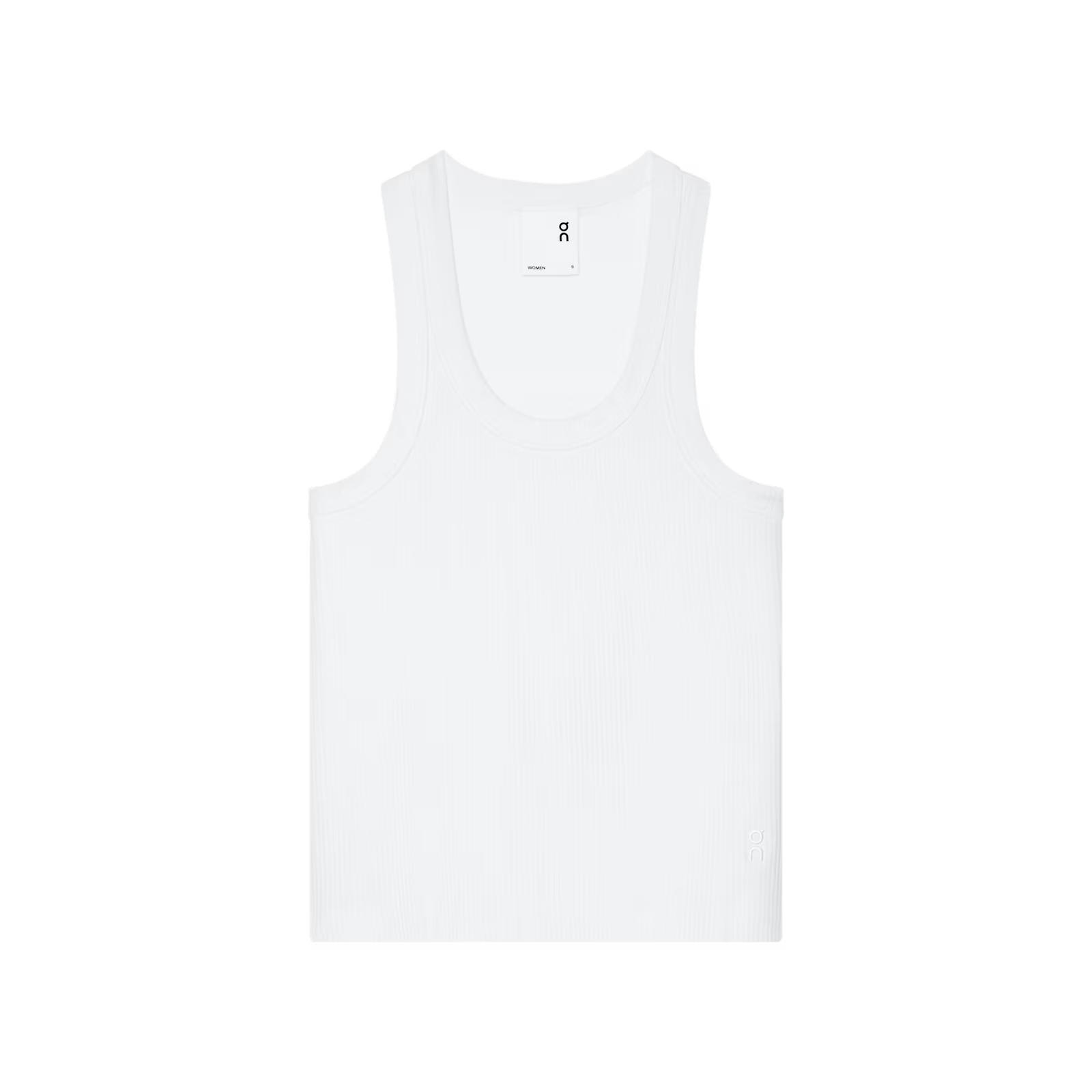 On All-Day Ribbed Tank White (Women'S)