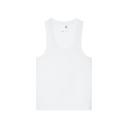 On All-Day Ribbed Tank White (Women'S)