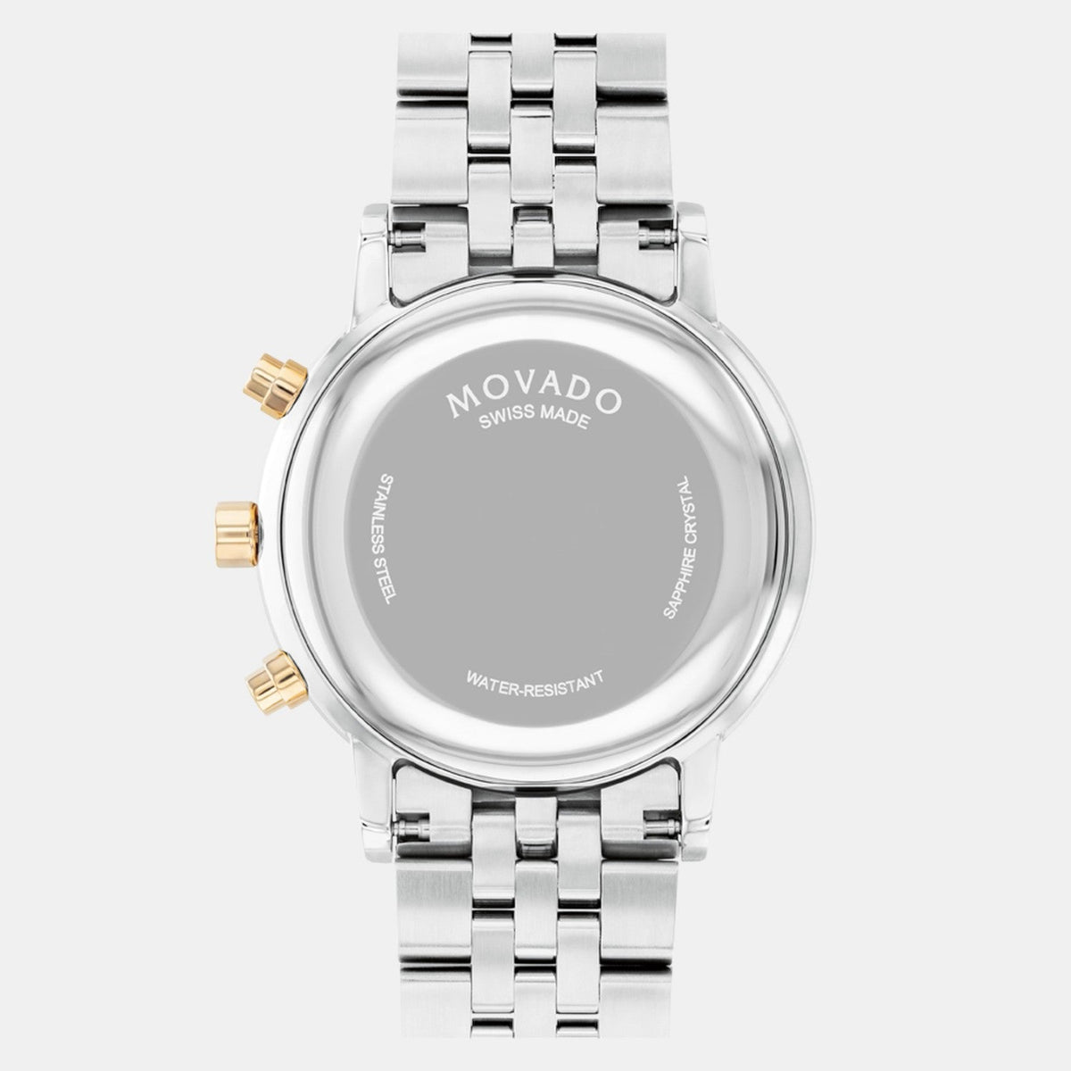 Movado Museum Classic Men Quartz Black Dial Chronograph Stainless Steel Watch 607777