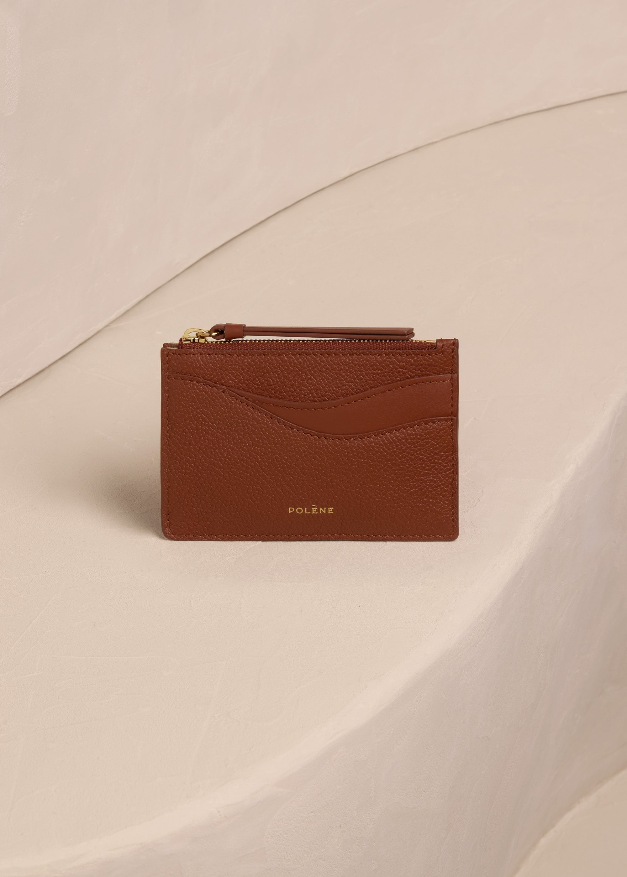 Polene Pouch Sierra Mini Duo Cognac