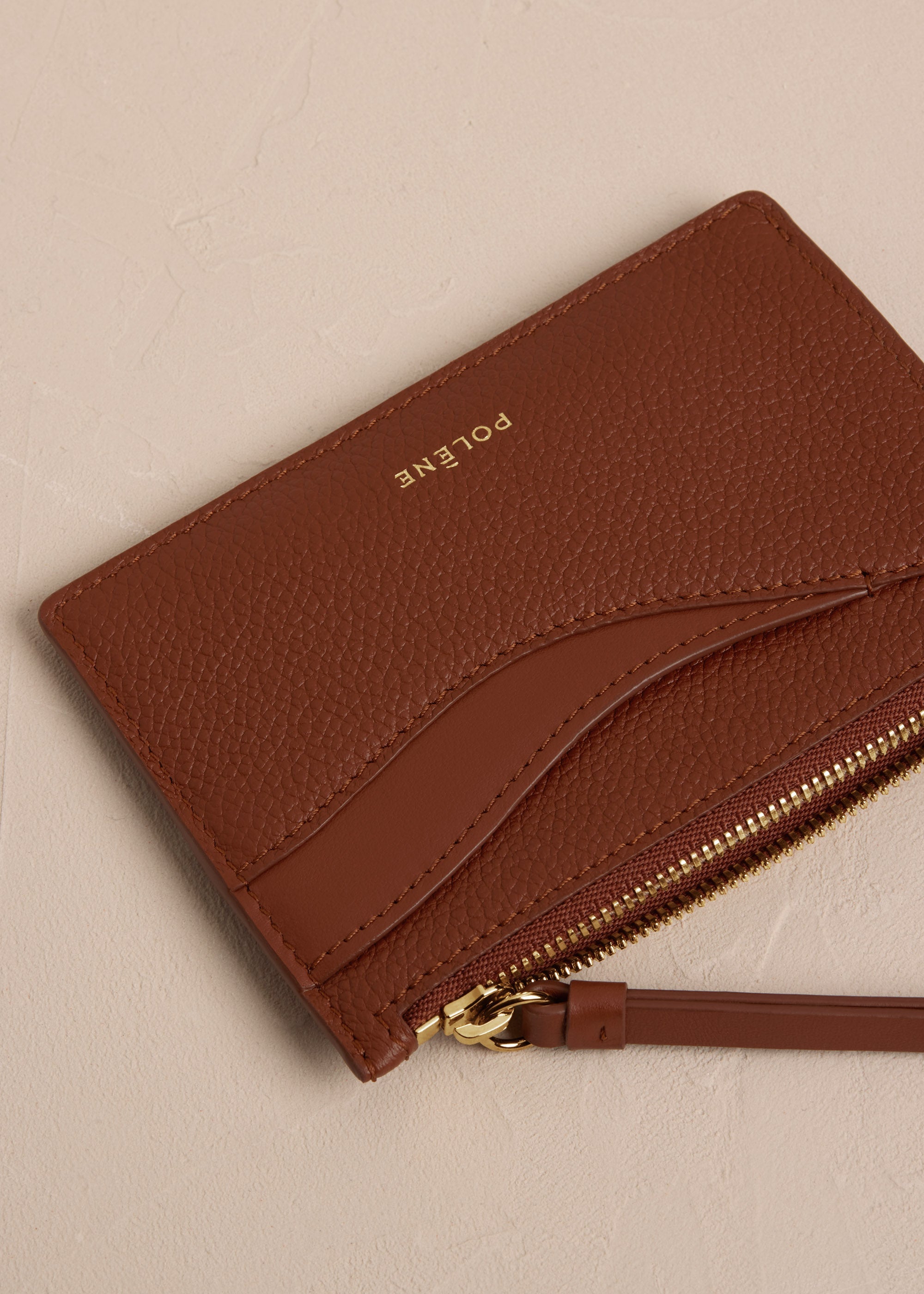 Polene Pouch Sierra Mini Duo Cognac