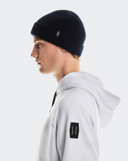 On Merino Beanie Midnight