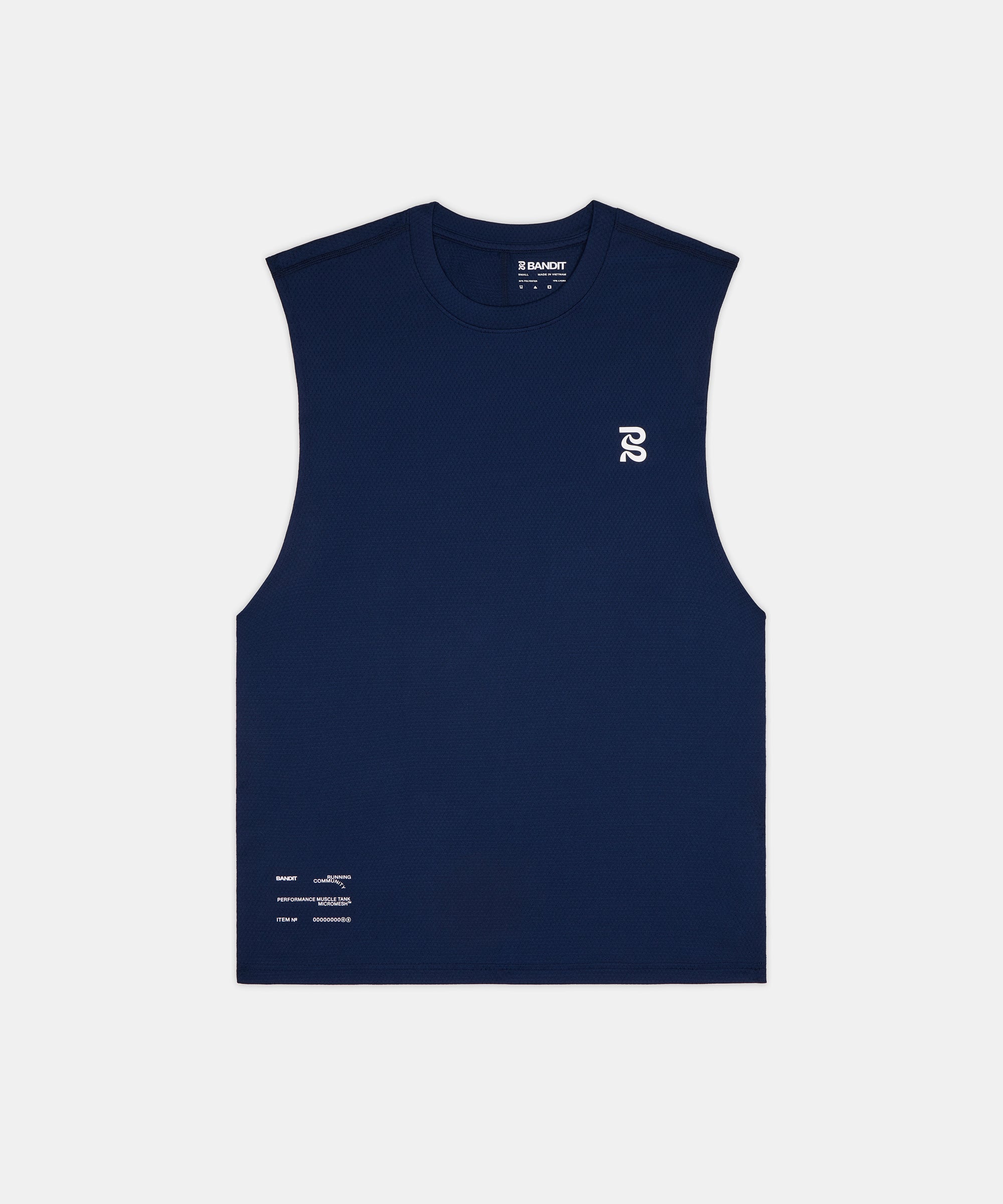 Bandit Mens Micromesh Run Tank Ny Navy
