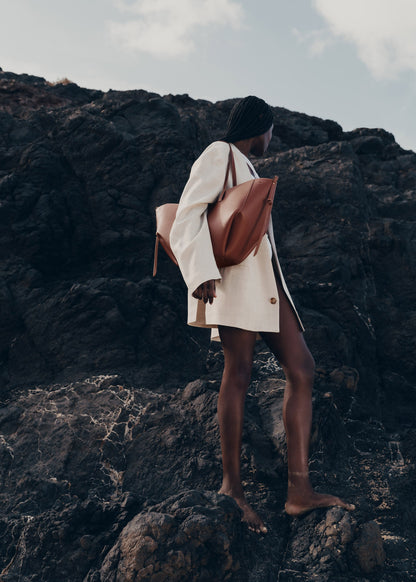 Polene Cyme Textured Cognac