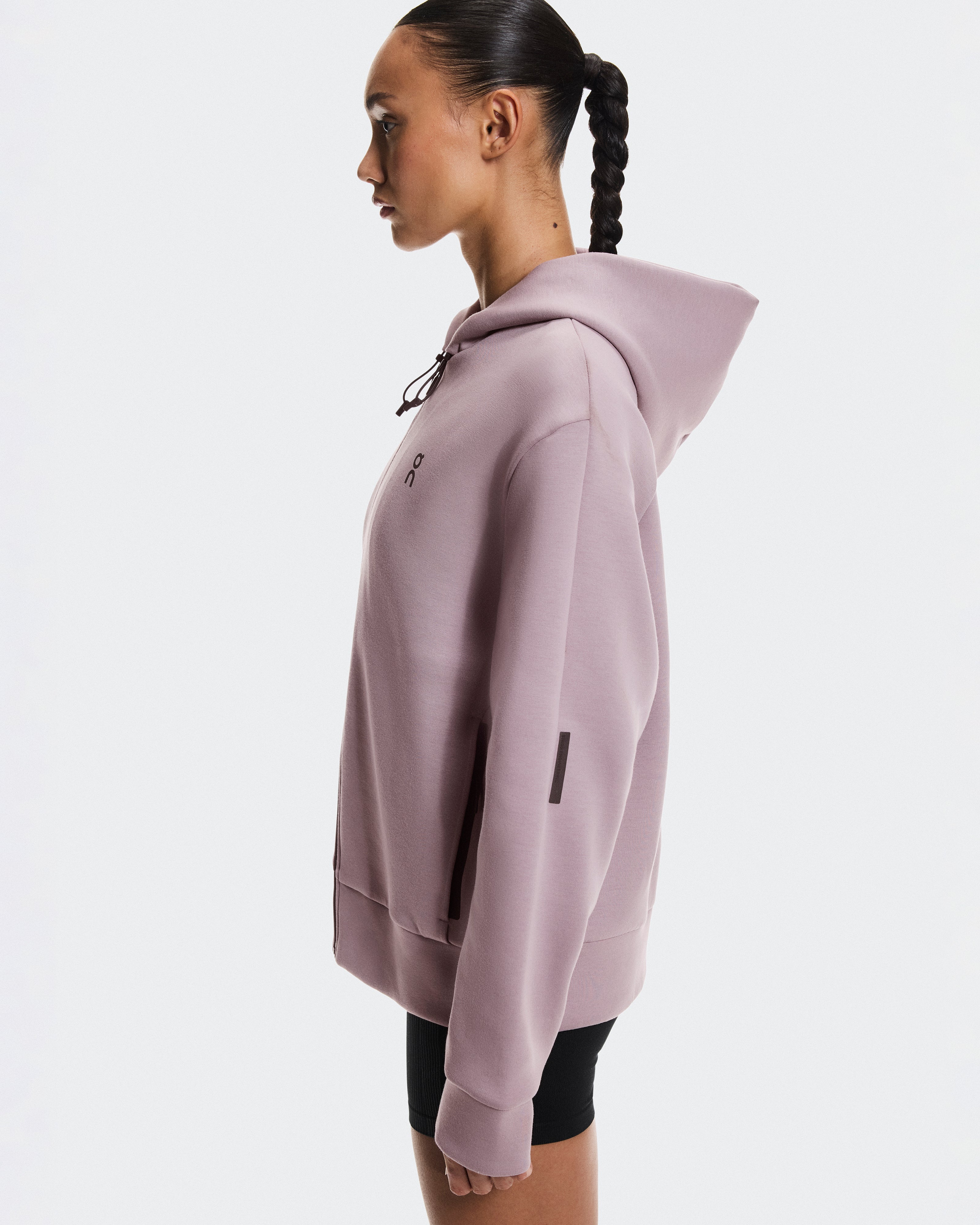 On Focus Tech Zip Hoodie Heron (Women'S)