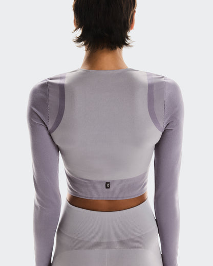 On Studio Knit Long-T Crop Lilac | Cosmos (Women'S)
