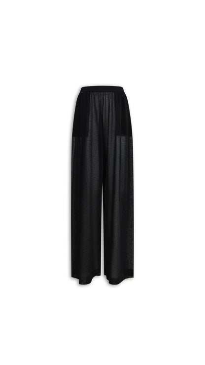 Alaïa Fluid Silk Linen Pants