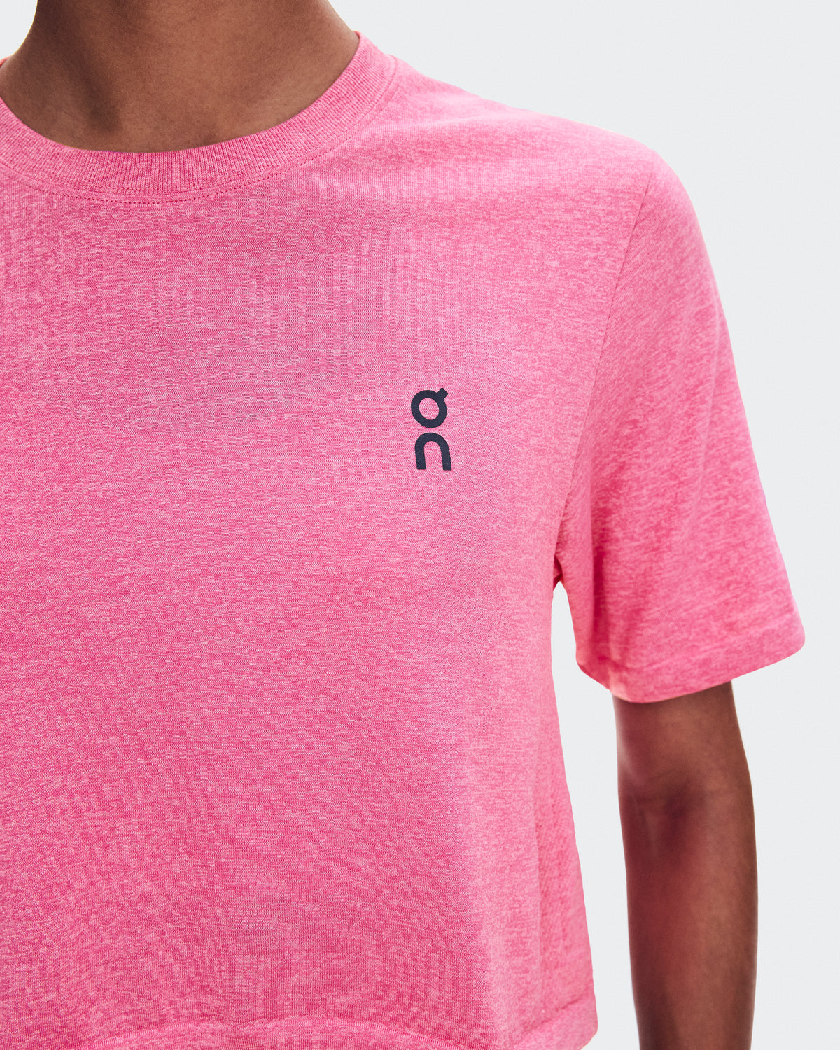 On Train Flex-T Crop Bubblegum Heather (Women'S)