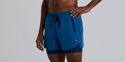 Bandit Mens Vento Next Gen 2 In 1 Run Short Aegean