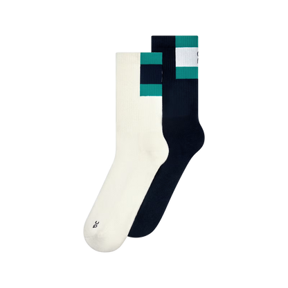 On Courtside Sock High 2P Ivory | Midnight