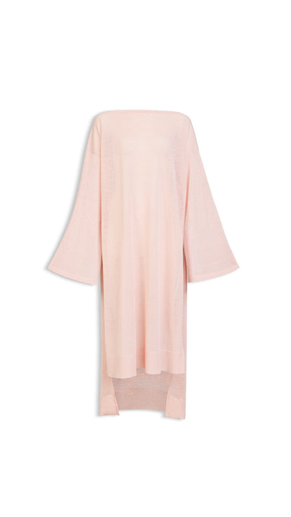 Alaïa Silk Linen Kaftan Dress