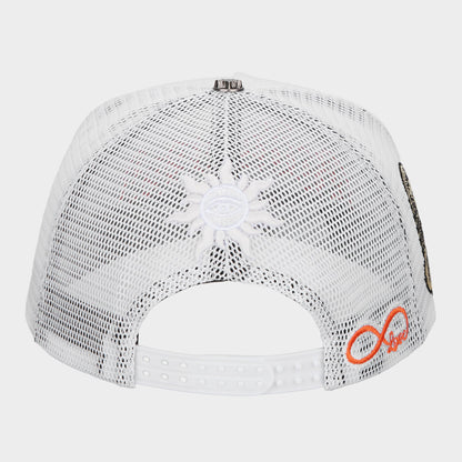 Godspeed GS Forever Trucker Hat (White / Blue / Orange)
