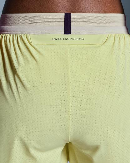 On 3" Performance 2/1 Shorts Limelight | Sand (Women'S)