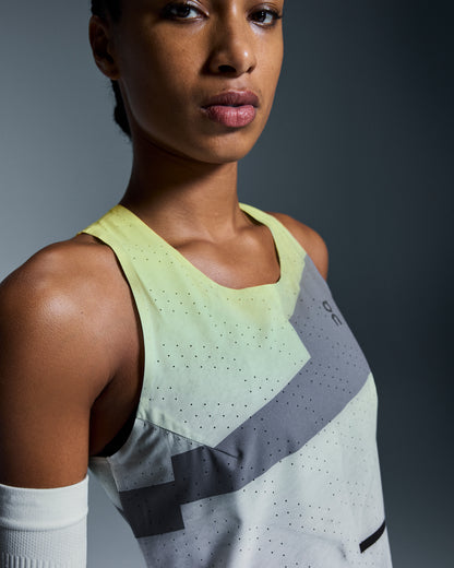 On Race Singlet Limelight | Glacier (Women's)