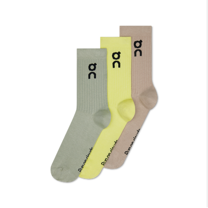 On Logo Sock High 3P Lemonade | Tin