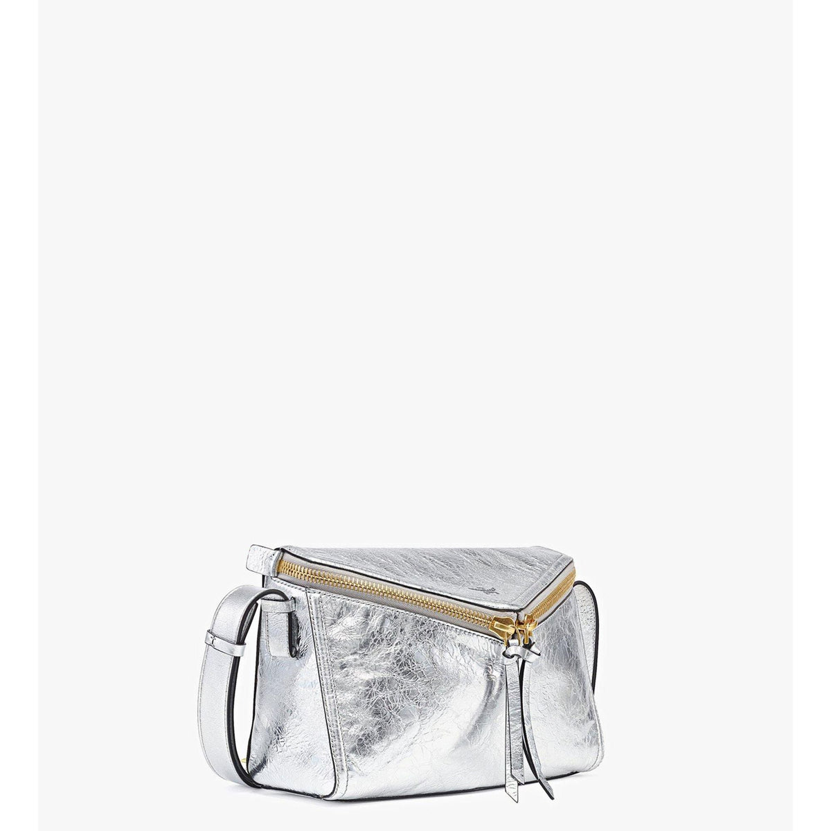 MCM Diamant 3d Shoulder Bag In Metallic Calf Leather