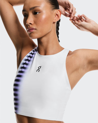 On Court Crop Top Edge White | Black (Women'S)