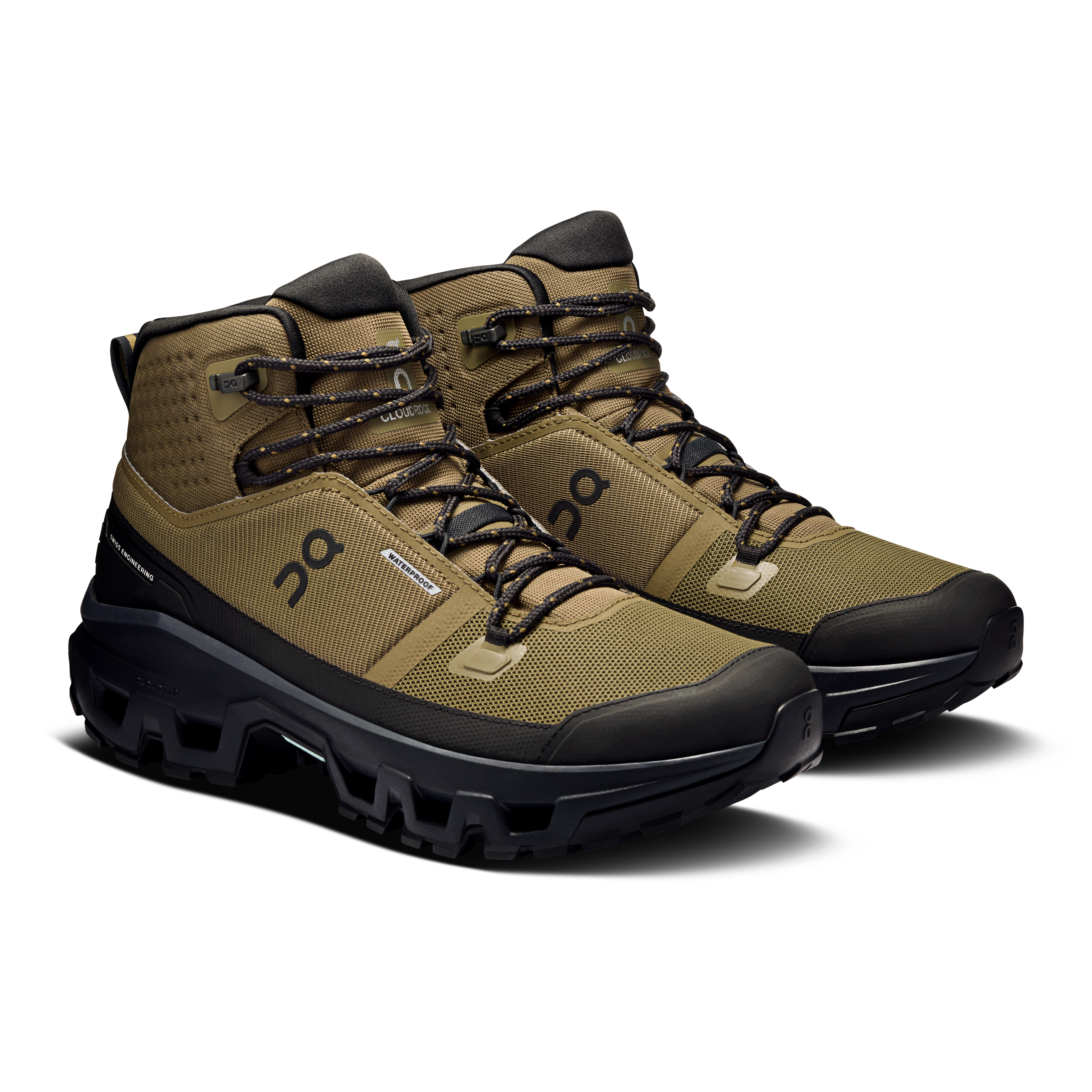 on running cloudrock mid waterproof hunter black