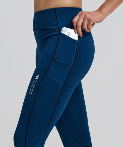 Bandit Womens Stamina V High Waist Leggings Ink Blue