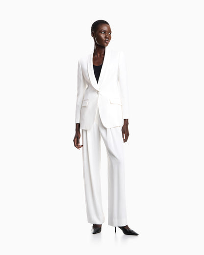Emporio Armani Satin blazer in a single-breasted cut with pockets Essential