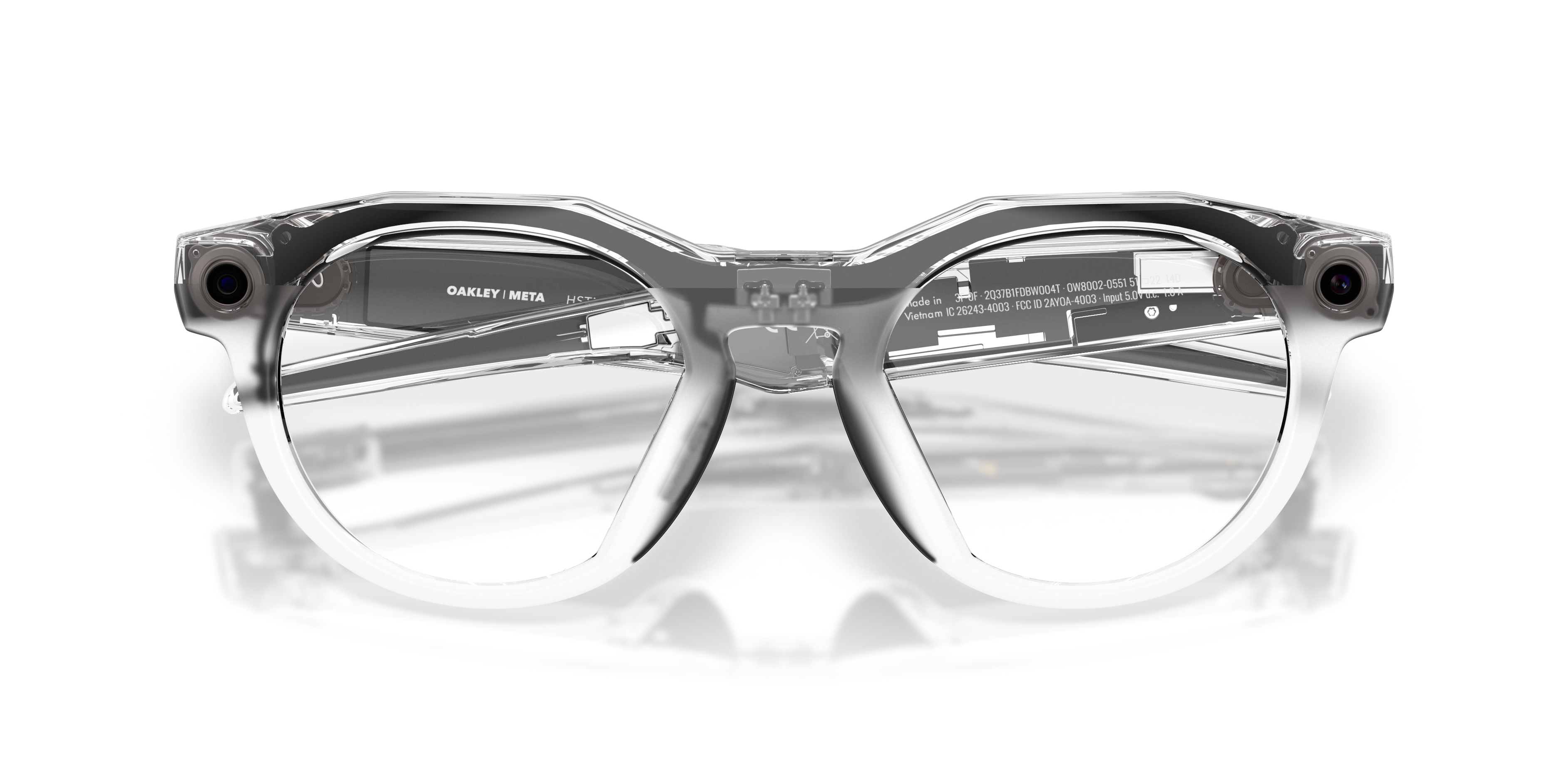 Oakley Meta Hstn Ai Performance Glasses Clear Frame