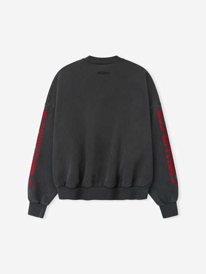 Essentials Chicago Heavy Fleece Cropped Sweatshirt Iron Grey