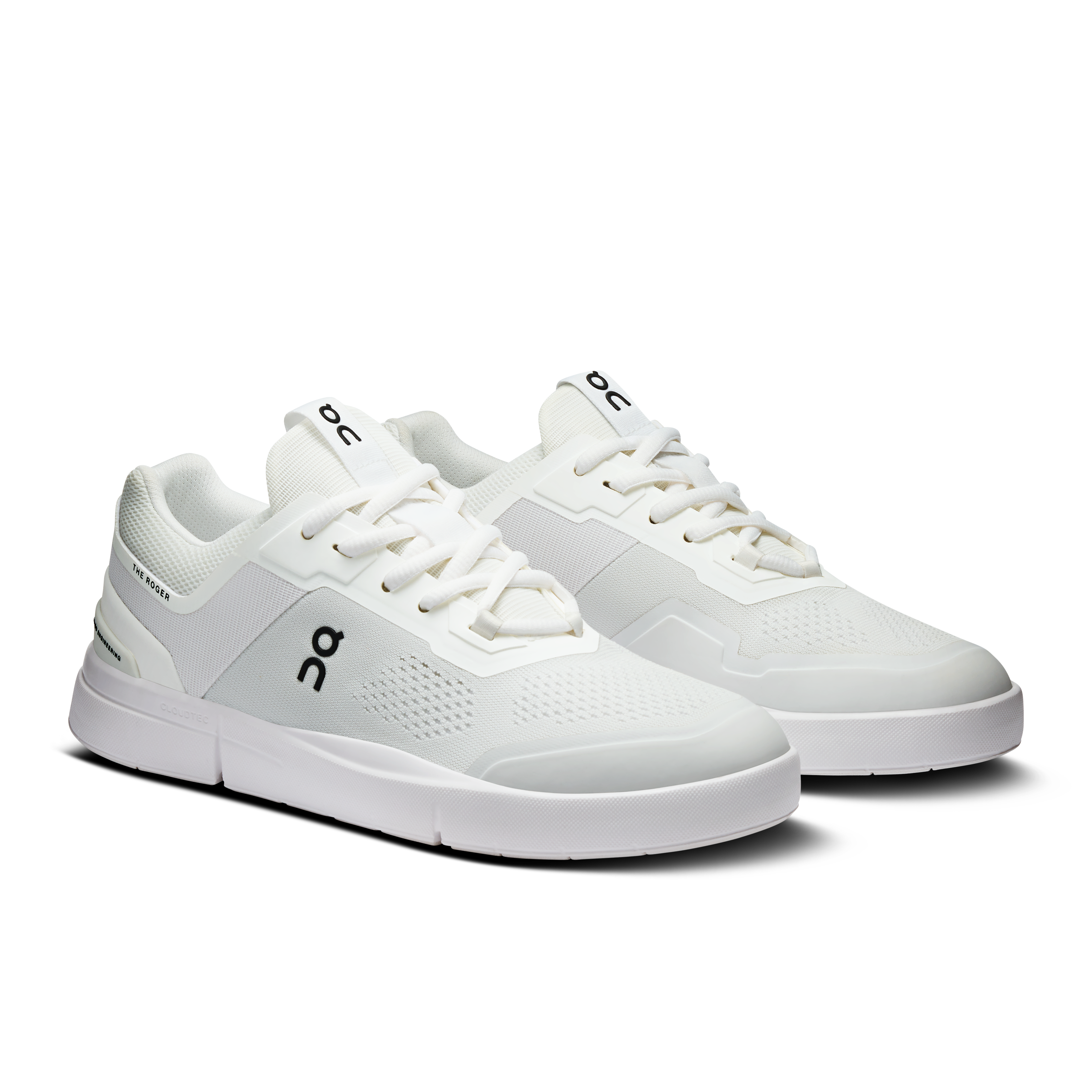 on running the roger spin white black (women's)