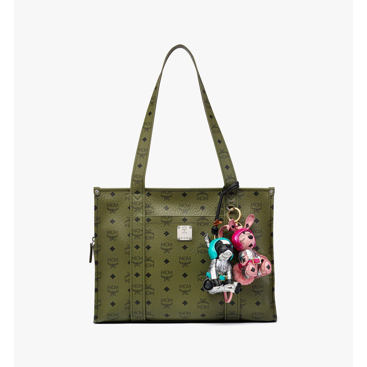 MCM Large Aren School Bag Tote in Visetos
