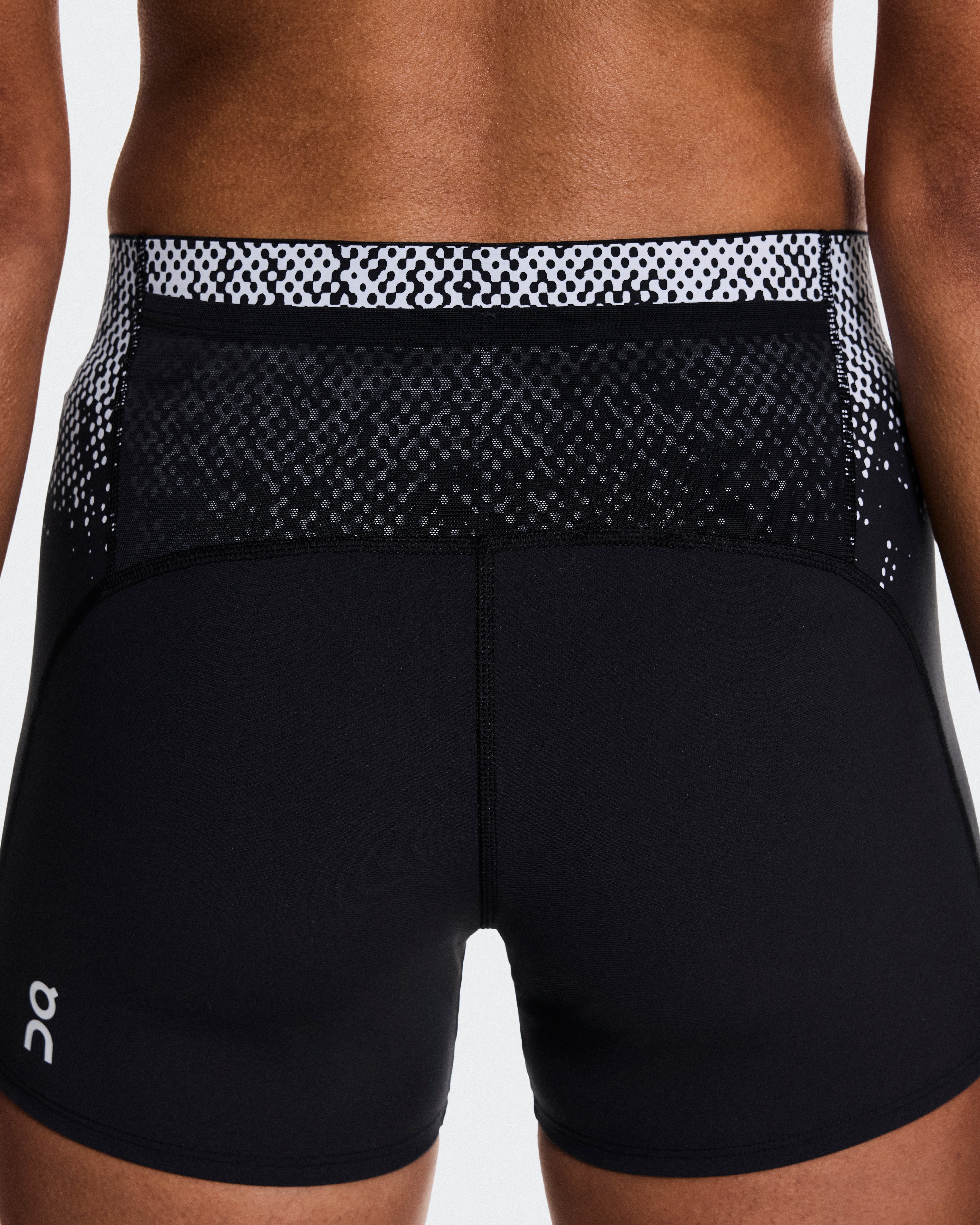 On Zero Short Tights Black | White (Women'S)