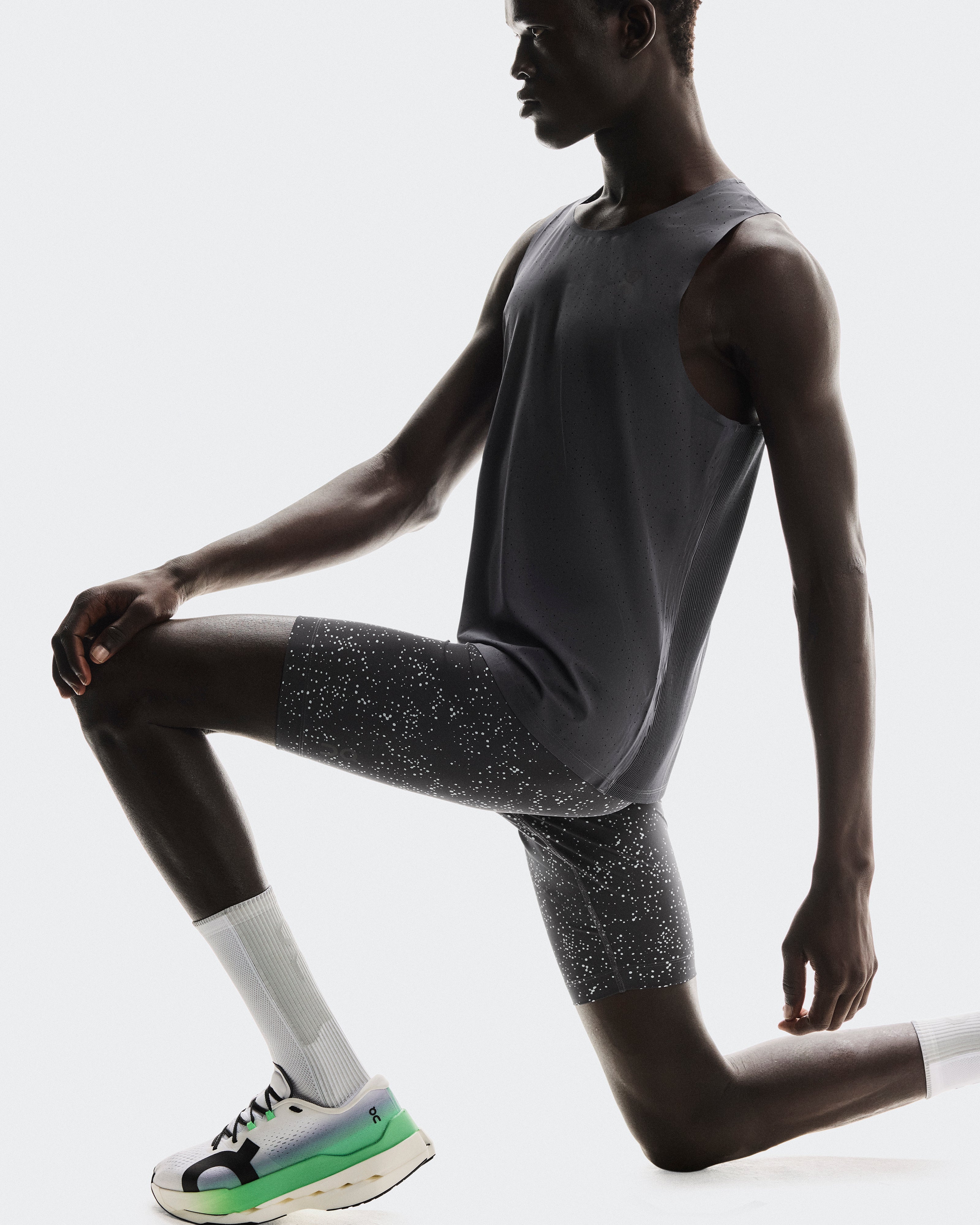 On Race Tights Half Iron | Glacier
