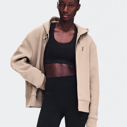 On Focus Tech Zip Hoodie Desert (Women'S)
