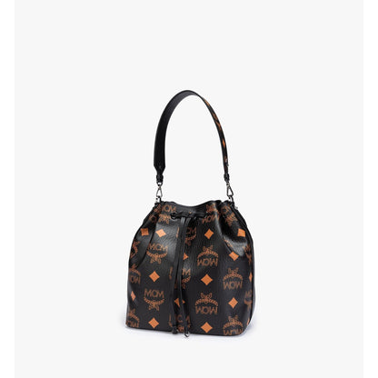 MCM Medium Dessau Drawstring Bag In Maxi Visetos
