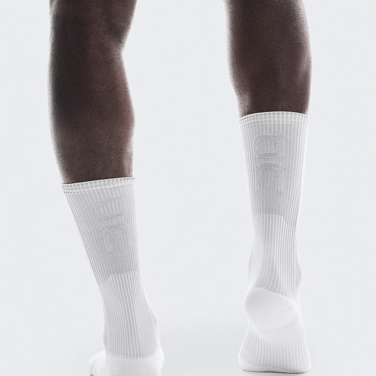 On Performance Run Sock High White | Glacier