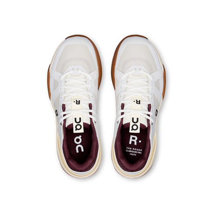 On The Roger Clubhouse Pro White Maroon Kids