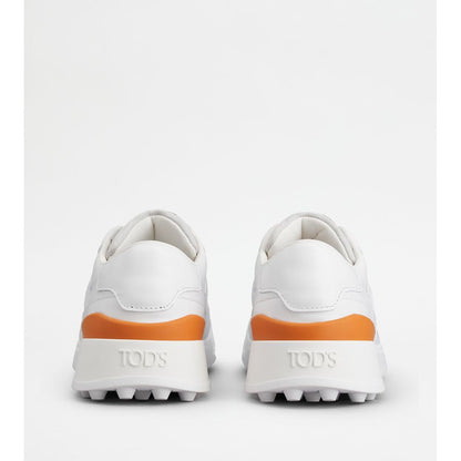 Tods Sneakers In Leather White Mens