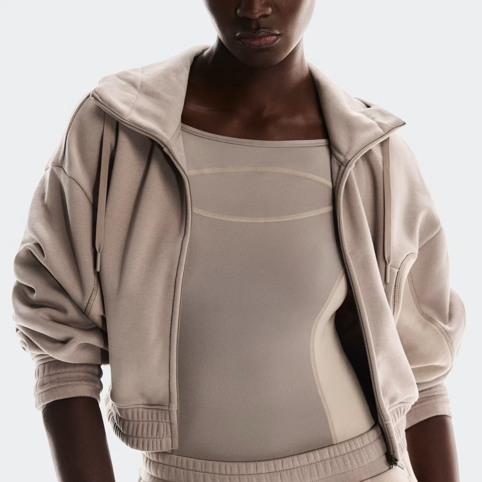 On Club Cropped Hoodie Fka Cinder | Desert (Women'S)