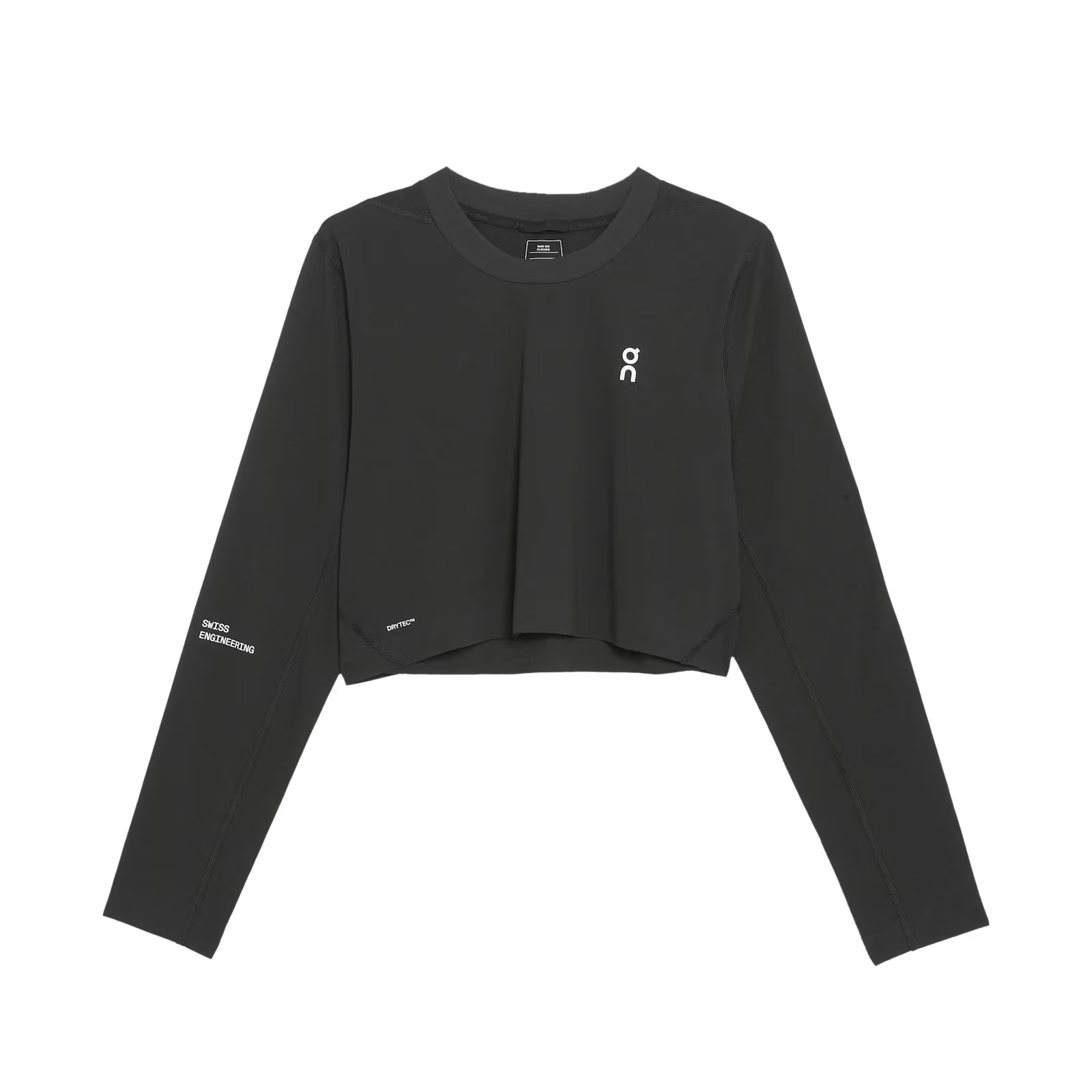 On Train Long-T Crop Black (Women'S)