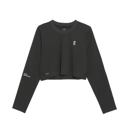 On Train Long-T Crop Black (Women'S)