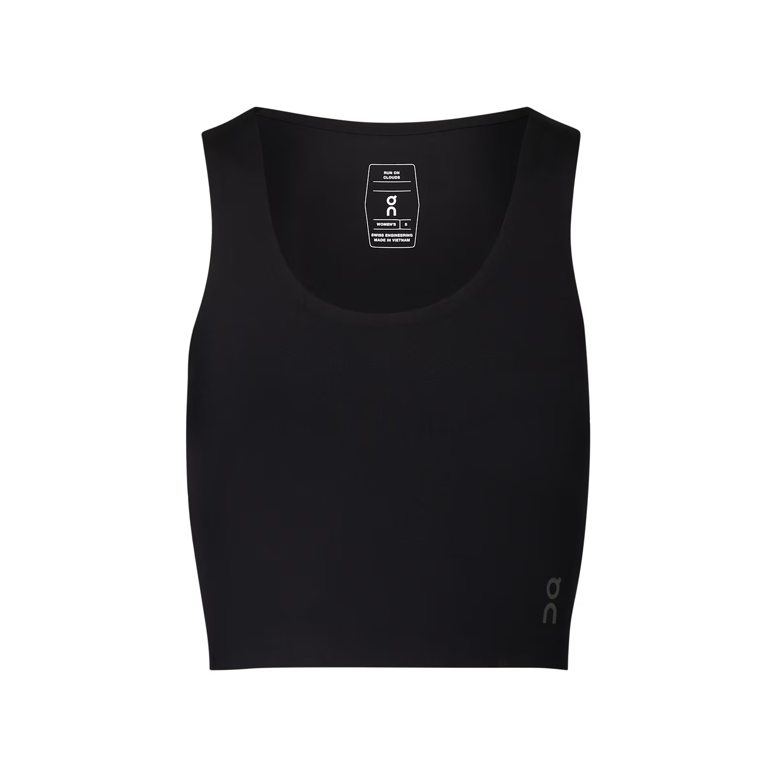 On Studio Open Back Crop Black (Women'S)