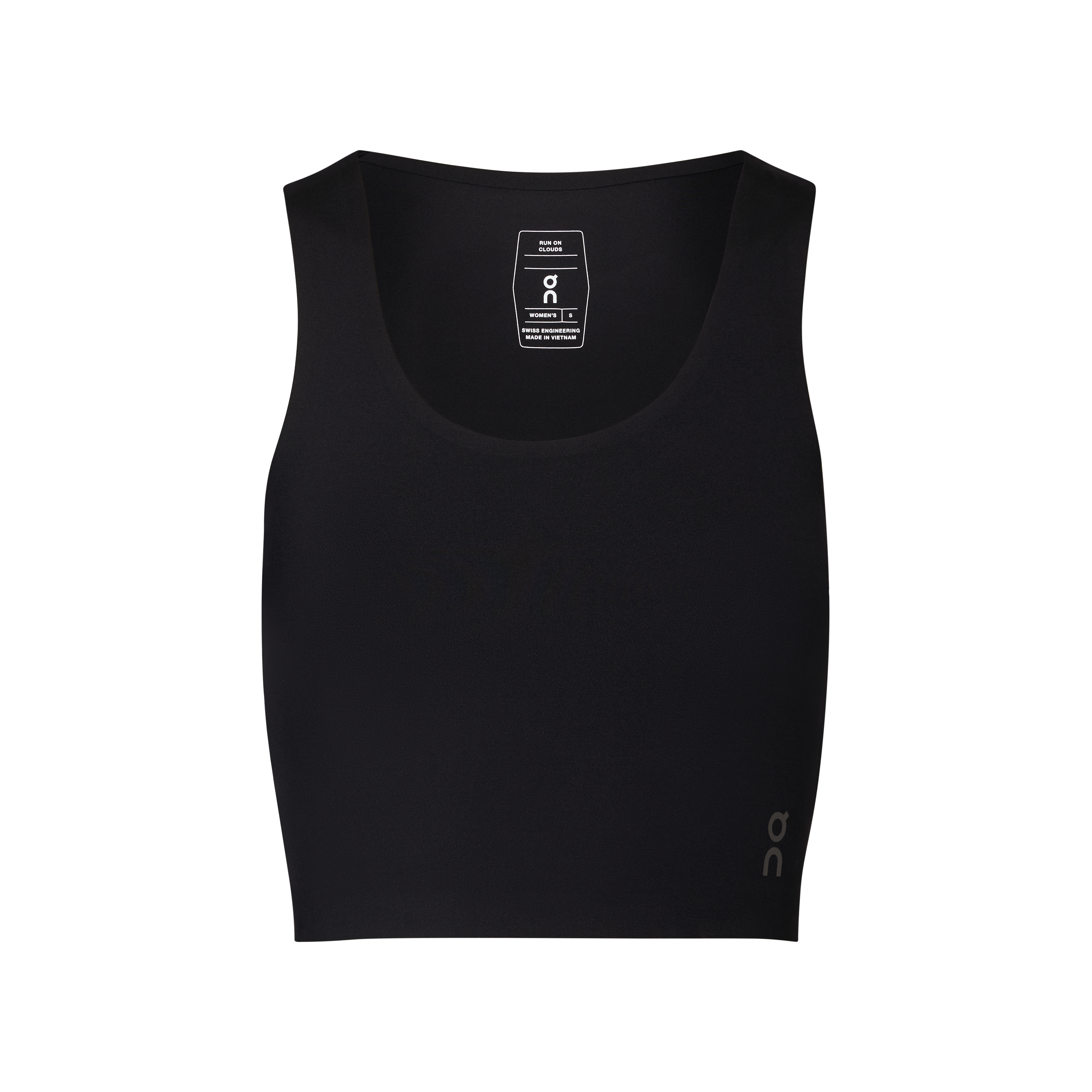 On Studio Open Back Crop Black (Women's)