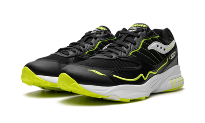 Saucony 3D Grid Hurricane Black Acid Yellow