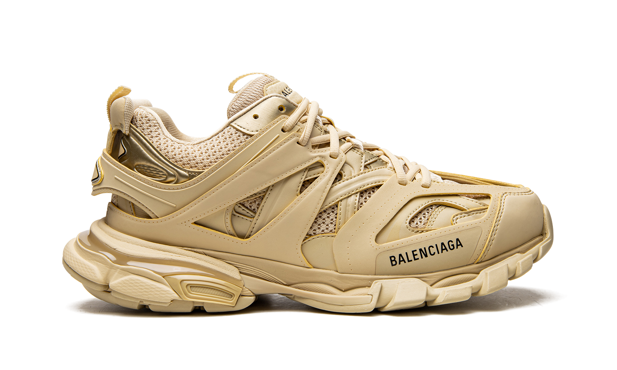 Balenciaga Track Beige Metallic Gold