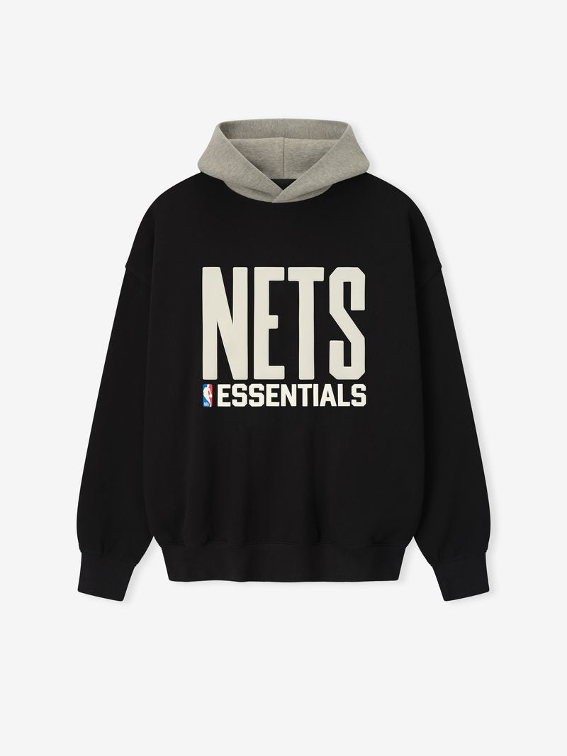 Essentials Nets Sport Hoodie Black/Warm Heather
