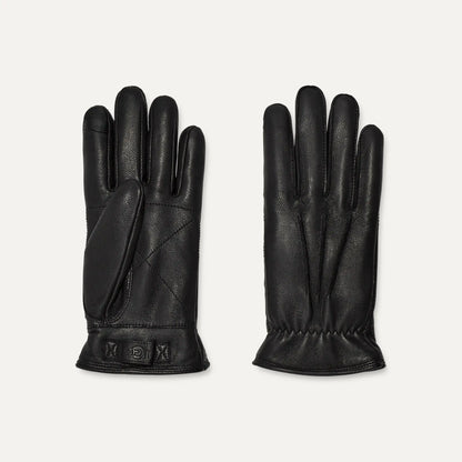 Ugg 3 Point Leather Glove Black