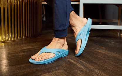 Oofos Men's Sandals Ocean Blue