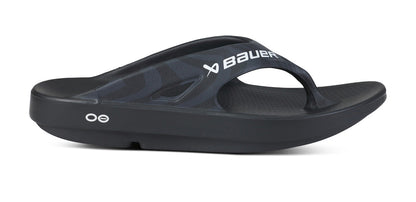 Oofos Women's Sport Sandal Bauer Black Asphalt
