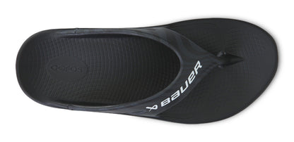 Oofos Women's Sport Sandal Bauer Black Asphalt