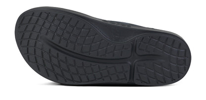 Oofos Women's Sport Sandal Bauer Black Asphalt