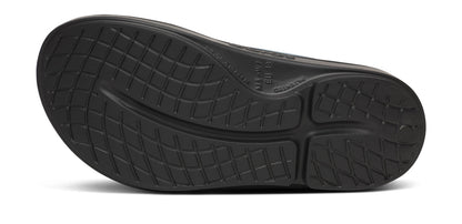 Oofos Men's Sport Sandal Black & Ocean Blue